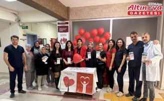 Alaçam Devlet Hastanesinde organ bağışı standı kuruldu