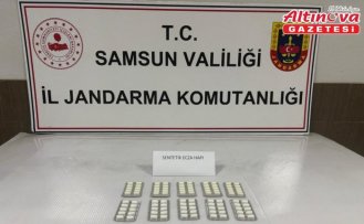 Samsun'da üzerinde 110 uyuşturucu hap bulunan zanlı gözaltına alındı