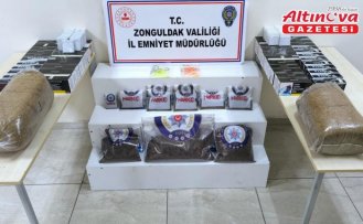 Zonguldak'ta uyuşturucu operasyonunda yakalanan 3 zanlı tutuklandı