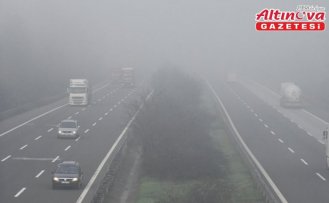 Anadolu Otoyolu'nun Düzce geçişinde sis etkili oldu