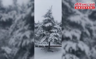 Yeşilyurt'ta kar yağışı etkili oldu