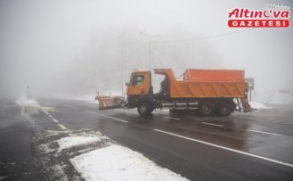 Bolu Dağı'nda sis etkili oldu