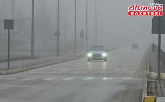 Amasya'da sis etkili oldu