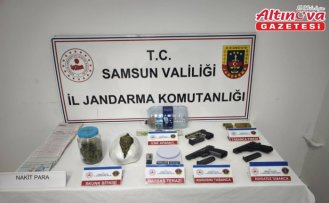 Samsun'da uyuşturucu operasyonunda yakalanan zanlı tutuklandı