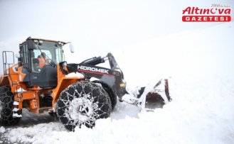 Ordu'da karla mücadele çalışmaları devam ediyor