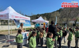 Türkeli'de öğrenciler sağlık konusunda bilgilendirildi