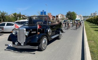 Bisikletçilerin Selanik'ten Samsun'a taşıdığı “Ata toprağı“ Samsun'a ulaştı