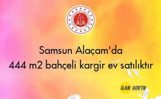 Samsun Alaçam'da 444 m² bahçeli kargir ev satılıktır