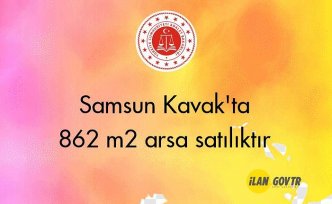 Samsun Kavak'ta 862 m² arsa icradan satılıktır