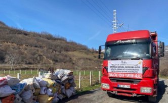 Samsun’dan deprem bölgesine yakacak odun yardım desteği