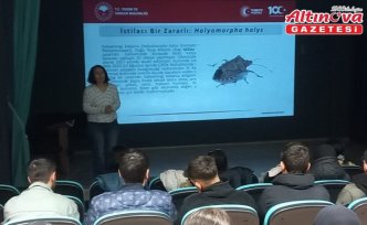 19 Mayıs'ta öğrencilere tarımda bilinçli su tüketim ve kahverengi kokarca ile mücadele eğitimi