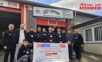 Turhal Mesleki Eğitim Merkezi öğrencileri Almanya'da staj yapıyor