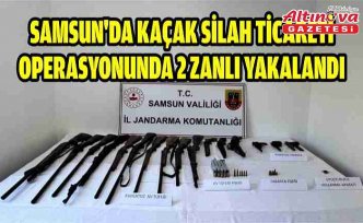 Samsun'da kaçak silah ticareti operasyonunda 2 zanlı yakalandı