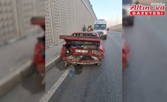 Amasya'da çarpışan iki otomobildeki 4 kişi yaralandı