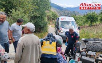 Oğuzlar'da ATV'nin devrilmesi sonucu 1 kişi yaralandı