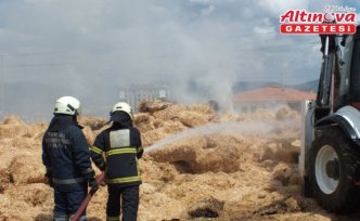 Tokat'ta çıkan yangında 30 ton saman yandı