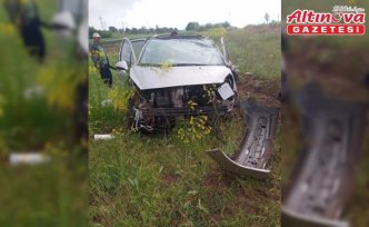 Tokat'ta tarlaya devrilen otomobildeki 3 kişi yaralandı