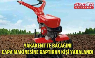Yakakent'te bacağını çapa makinesine kaptıran kişi yaralandı