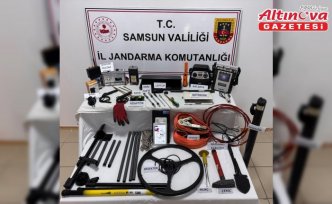 Samsun’da kaçak kazı için keşif yaptıkları iddiasıyla 7 şüpheli gözaltına alındı