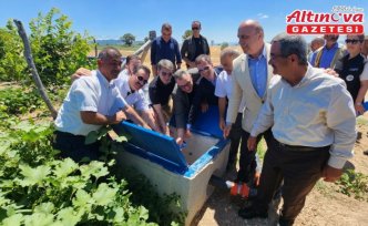 Suluova’da kapalı sistem sulama tesisinin açılışı yapıldı