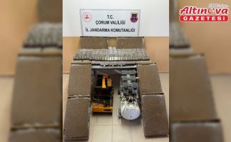 Çorum'da 56 bin 980 doldurulmuş makaron ele geçirildi