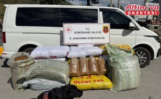 Gümüşhane'de kaçak tütün ele geçirildi