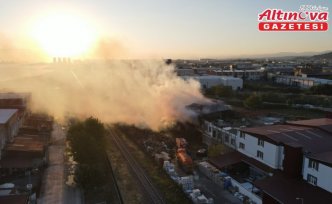 Samsun'da kereste fabrikasında çıkan yangın söndürüldü