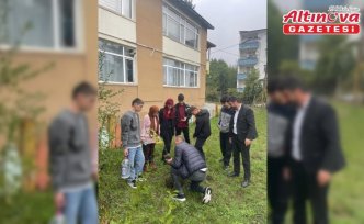 Küre’de öğrencilerden “Yeşil Vatan” için fidan dikimi