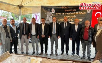 Salıpazarı'nda Ahilik Haftası kapsamında ahilik pilavı ikramı