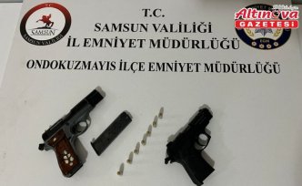 Samsun'da kavga sırasında havaya ateş eden şüpheli yakalandı