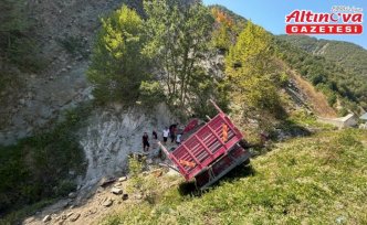 Sinop'ta devrilen kamyonun sürücüsü öldü