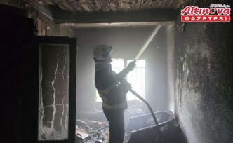 Tokat'ta çıkan yangında ev kullanılamaz hale geldi