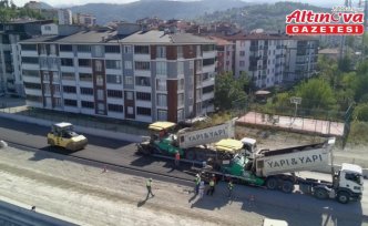 Türkeli'de sahil yolu çalışmaları devam ediyor