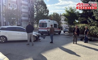 Karabük'te otomobille çarpışan motosikletli yaralandı
