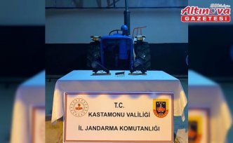 Kastamonu'da çalınan traktör ahırda bulundu