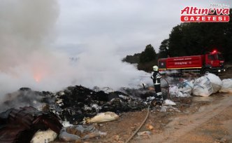 Ordu'da atık toplama merkezinde çıkan yangın söndürüldü