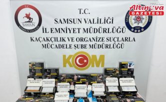 Samsun'da 16 bin 220 makaron ele geçirildi