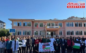 Türkeli'de öğrenciler “Filistin ve Gazze“ temalı farkındalık etkinliği yaptı