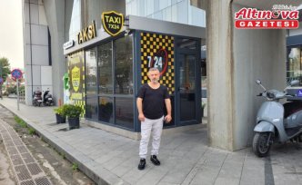 Samsun'da taksinin önündeki kamyonete çarpmaktan son anda kurtulması kamerada