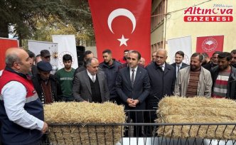 İskilip'te üreticilere küçükbaş hayvan yemliği ve otluğu dağıtıldı