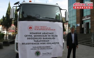 Yağlıdere Belediyesi'ne araç desteği sağlandı