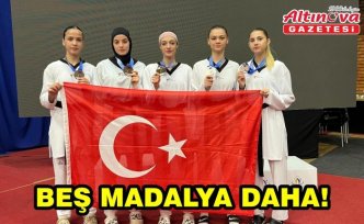 Beş madalya daha!