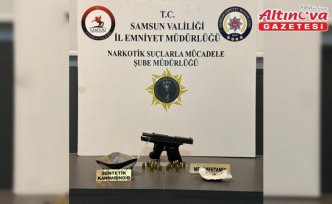 Cipte özel düzenekle gizlenmiş uyuşturucu ve silah bulundu