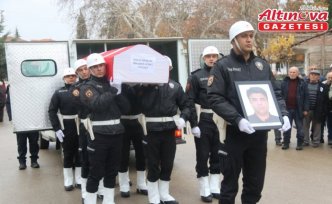 Çorum’da t hayatını kaybeden polis memuru Gürel, son yolculuğuna uğurlandı
