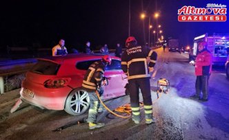 Çorum'da tıra çarpan otomobildeki genç öldü