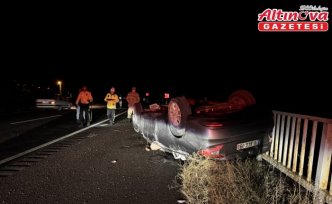 Gümüşhane'de otomobilin devrilmesi sonucu 5 kişi yaralandı