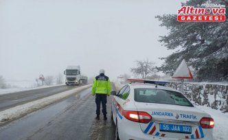 Havza'da kar yağışı etkili oluyor