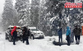 Karabük'te Sarıçiçek Yaylası'nda mahsur kalan 7 kişi kurtarıldı
