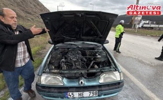 Karabük'te seyir halindeki otomobilde çıkan yangın söndürüldü