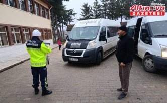 Merzifon’da okul servisleri denetlendi